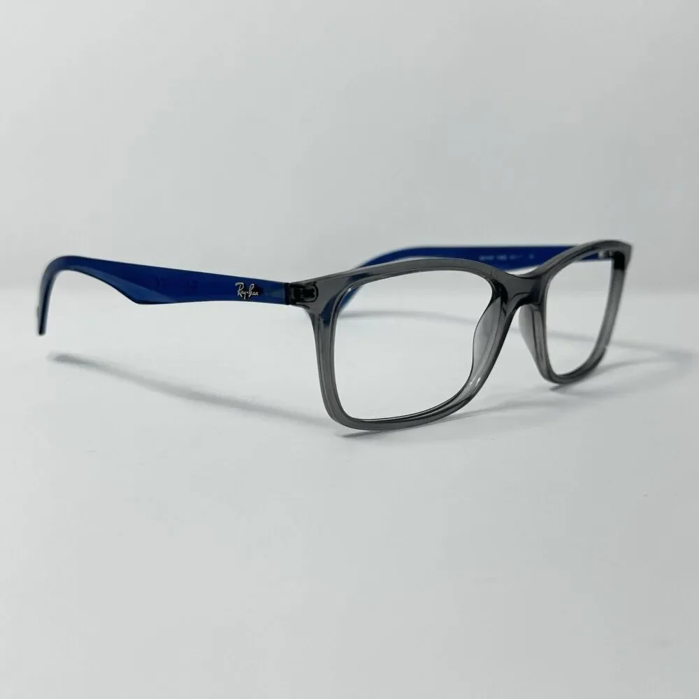 Ray-Ban RB7047 5769 Transparent Grey Eyeglass Frames 56-17-145 Authentic
